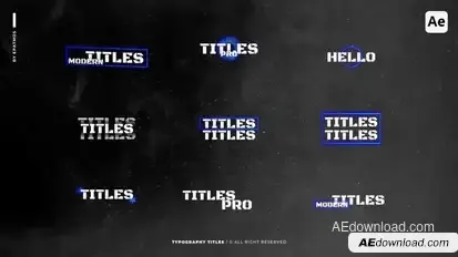 Typography Titles | AE Titles template preview