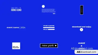 Typography Titles | AE Titles template preview