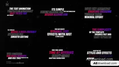 Typography Titles  AE Titles template preview
