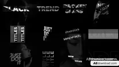 Typography Titles | After Effects Titles template preview