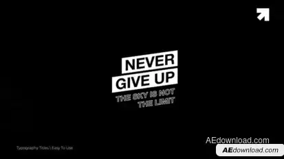 Typography Titles | After Effects Titles template preview