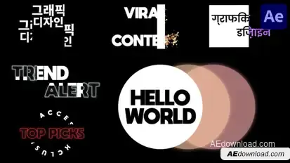 Typography Titles | After Effects Titles template preview