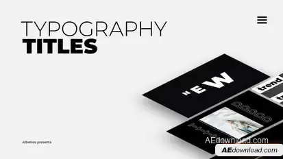 Videohive Typography Titles | After Effects Titles template preview