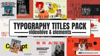 Typography Titles Pack Titles template preview