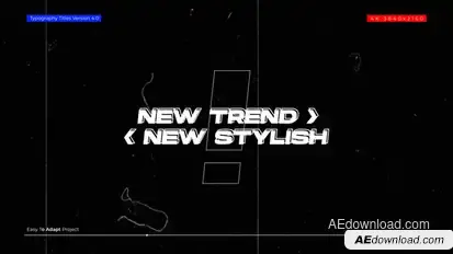 Typography Titles + RGB | After Effects Titles template preview