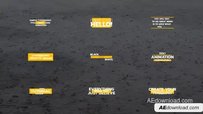 Typography Titles Text | AE Titles template preview