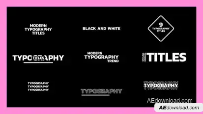 Typography Titles Text Titles template preview