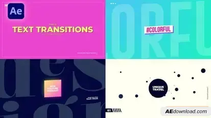 Typography Transitions Openers template preview