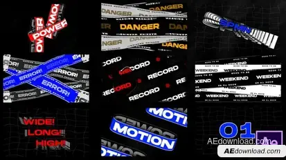 Typography v2.0 Titles template preview