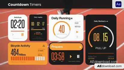 UI Countdown Timer Elements template preview