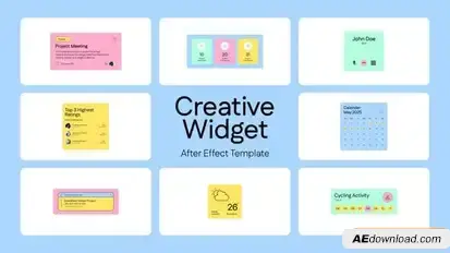 UI Creative Widget Elements template preview