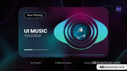 UI Music Visualizer Elements template preview