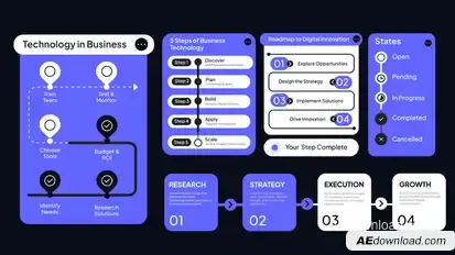 UI Progress Infographic Infographics template preview