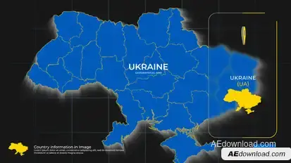 Ukraine Map Promo Product Promo template preview