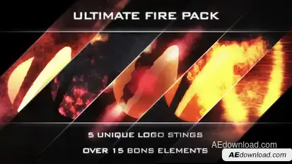 Ultimate Fire Reveal Pack Logo Stings template preview