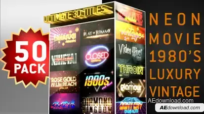 Ultimate Youtube 3D Titles Logo Openers Pack Logo Stings template preview