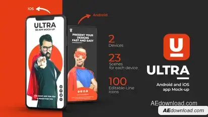Ultra App Promo Product Promo template preview