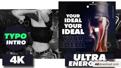 Ultra Energetic intro Openers template preview