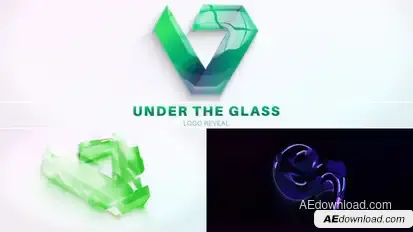 Under The Glass Logo Reveal Logo Stings template preview