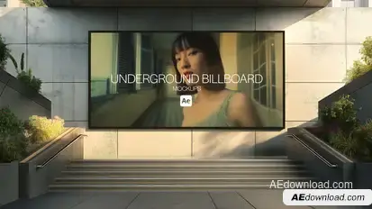 Underground Billboard Mockups Product Promo template preview
