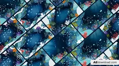 Undersea Background Elements template preview