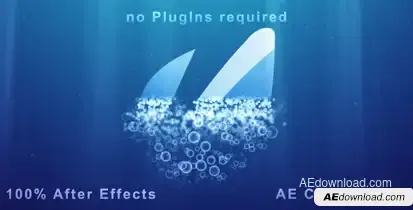 Underwater Logo Reveal and Dispersion Logo Stings template preview