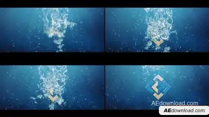 Underwater Ocean Sea Summer Intro | Water Splash Travel Logo 2 Logo Stings template preview