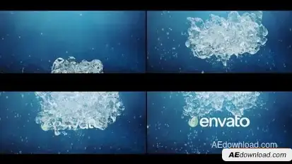 Underwater Ocean Sea Summer Intro | Water Splash Travel Logo 3 Logo Stings template preview