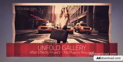 Unfold Gallery Video Displays template preview