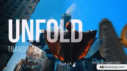 Unfold Transitions for After Effects Elements template preview
