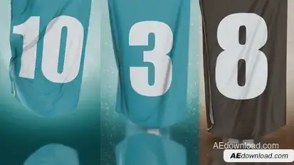 Unfolding Countdown Elements template preview