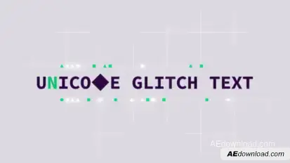 Unicode Glitch Text Elements template preview