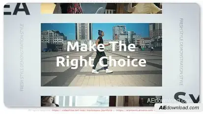 Unique Fashion Slideshow Video Displays template preview