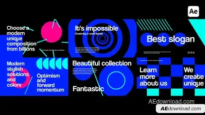 Unique Graphics For After Effects Titles template preview