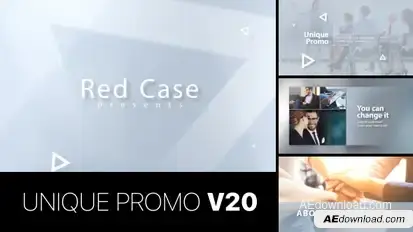 Unique Promo v20 | Corporate Presentation Video Displays template preview
