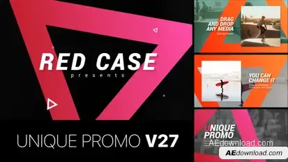 Unique Promo v27 | Corporate Presentation Video Displays template preview