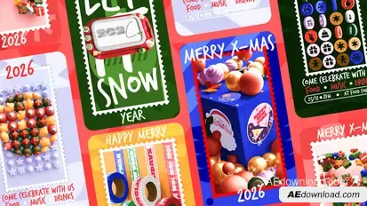 Unique Stamp Christmas Stories Openers template preview