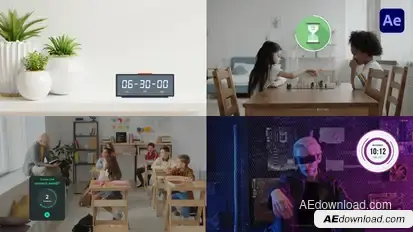 Unique Countdown Timers Elements template preview