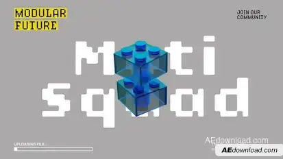 Unique Typography Video Displays template preview