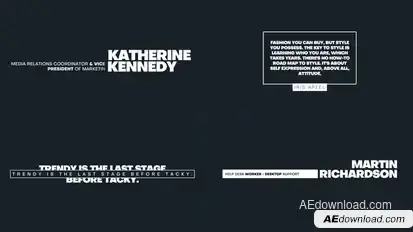 Universal - Lower Thirds and Animated Titles Titles template preview