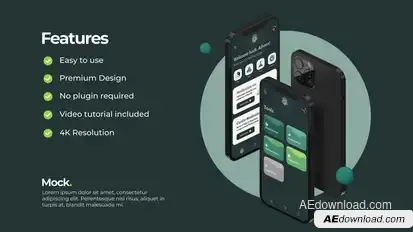 Universal App Mockup Product Promo template preview