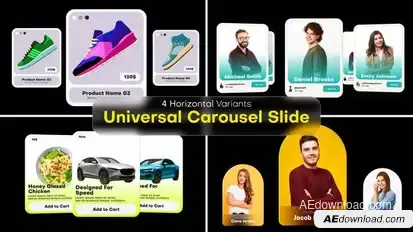 Universal Carousel Slide Openers template preview