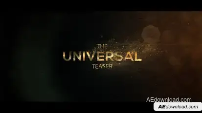 Universal Cinematic Teaser Openers template preview