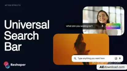 Universal Search Bar Elements template preview