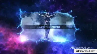 Space Particle Titles Openers template preview