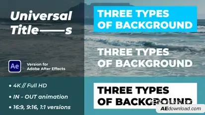 Universal Titles Titles template preview