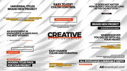 Universal Titles Titles template preview