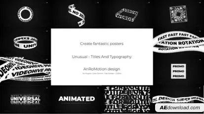 Unusual - Titles And Typography Titles template preview