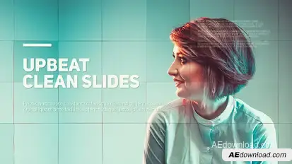 Upbeat Clean Slides Openers template preview