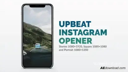 Upbeat Instagram Opener Openers template preview